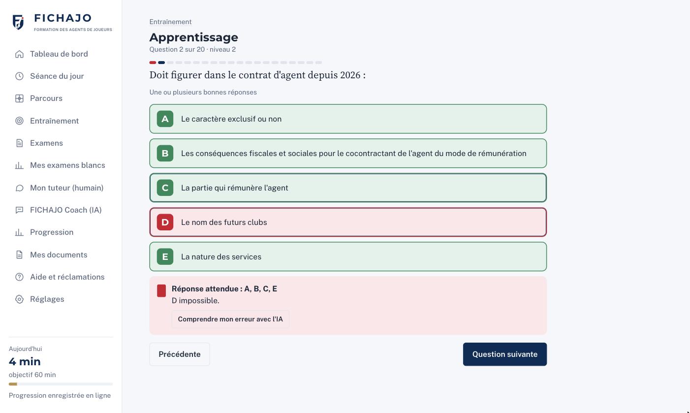La correction expliquée d'une question
